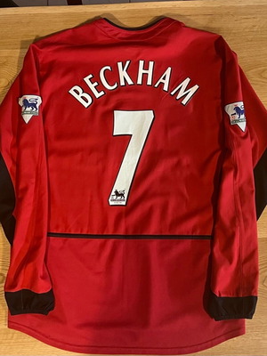 Φανέλα Manchester Unt David Beckham σαν καινούργιο μέγεθος medium φαρδιά γραμμή