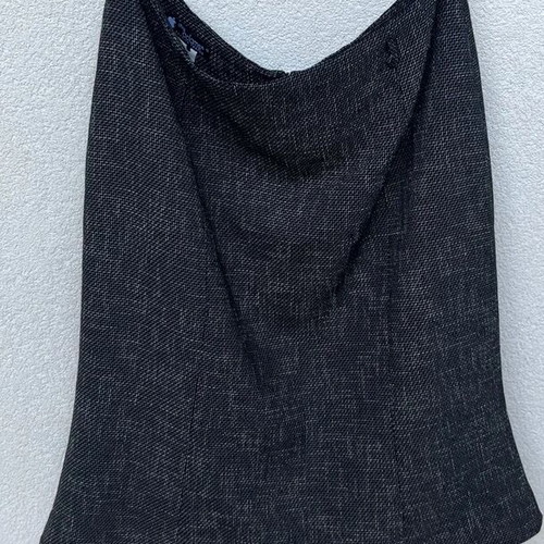 Anthracite autumn winter skirt with lining