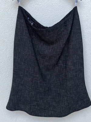 Anthracite autumn winter skirt with lining