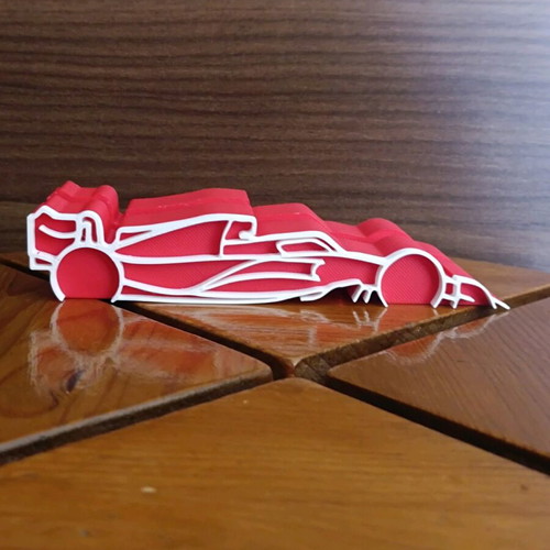 F1 phone stand new, plastic, red and white