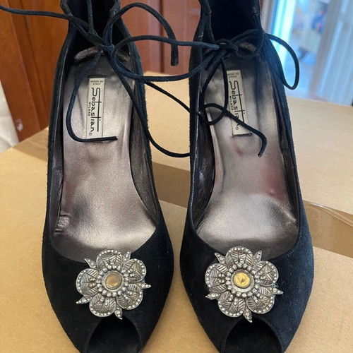 Branded Italian Pumps Size 38 Leather Suede