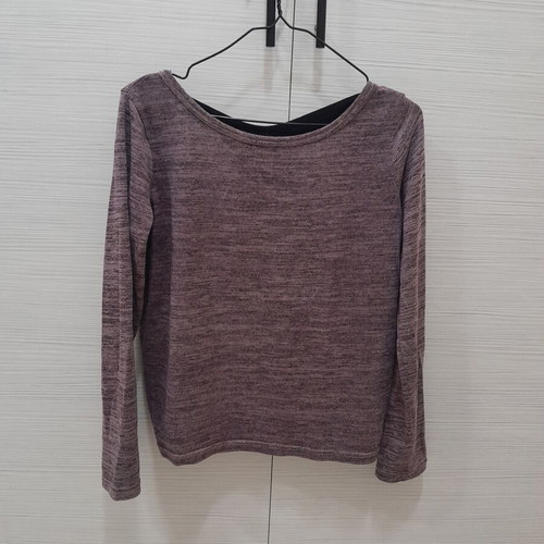 Purple criss-cross shirt used Paranoia size S