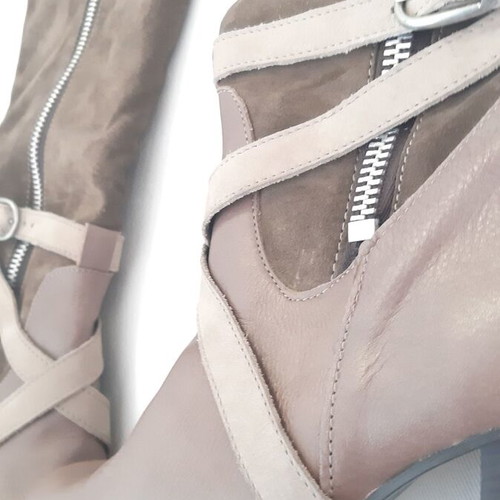 Bates boots new, leather brown and beige, size 40