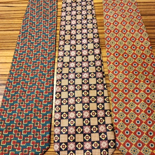 Tino Lauri set of 3 silk ties like new, vintage