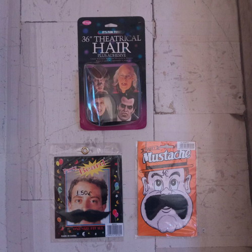 Carnival Mustaches and Theatrical Hair new