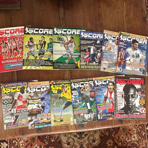 Top Scorer magazine collection used, 12 issues (2010–2014)