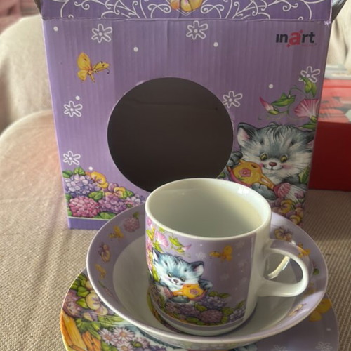 Children's porcelain dinnerware set Inart new