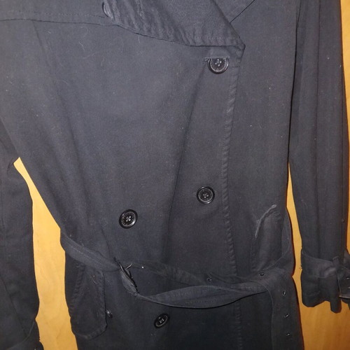 Aggressive trench coat like new, women's blue, denim autumn
