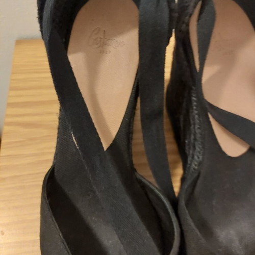 Castaner Carina C espadrilles black size 38 like new