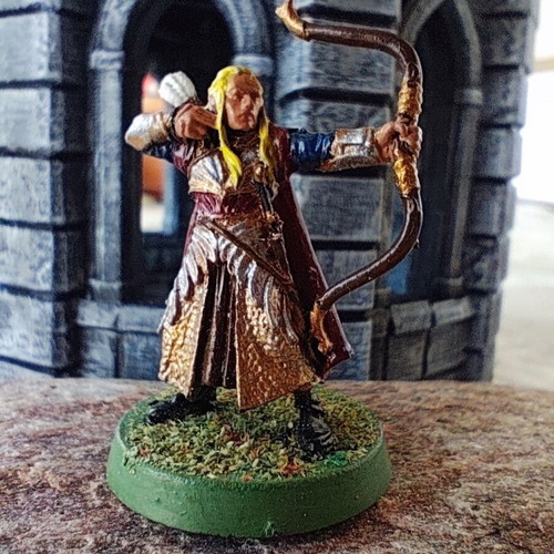 Lord of the Rings Haldir metal miniature handpainted, used