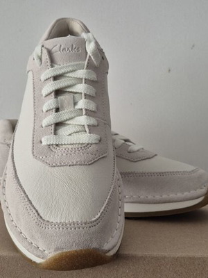 Clarks CraftRun Lace sneakers new, white, size 37.5
