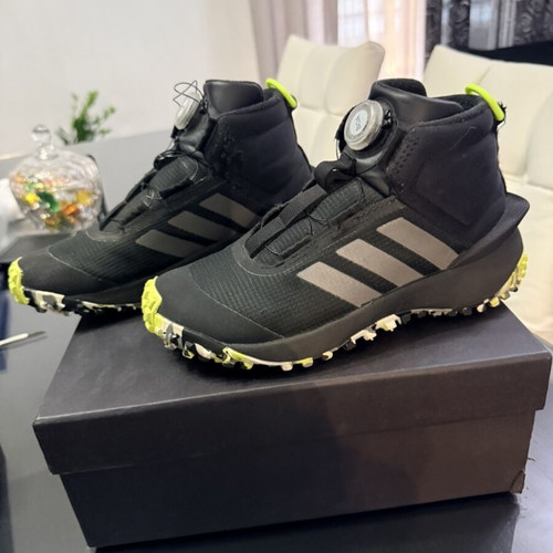 Adidas kids' black sports shoes size 36