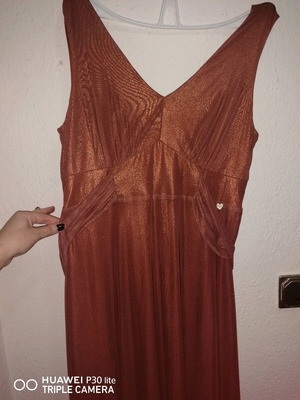 Abiye formal dress brown-gold like new, size L