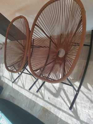 Καρέκλες βεράντας κουνιστές σετ 2 σαν καινούργιες