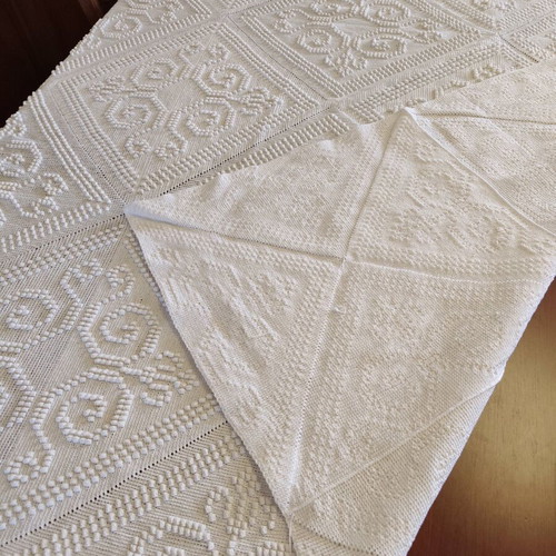 Handmade throw used 130 x 190