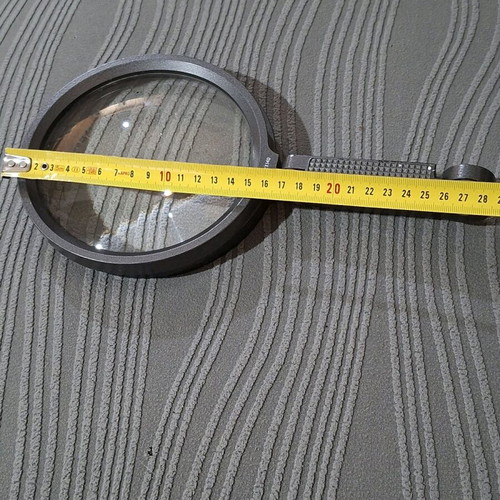 Magnifying glass USSR used with small crack