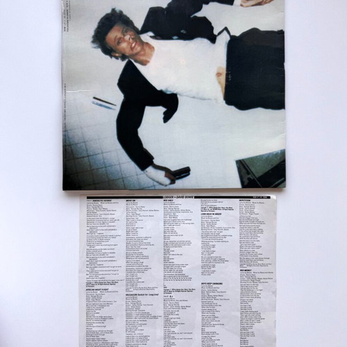 David Bowie Lodger LP used, 1st UK gatefold 1979
