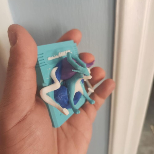 3d printed cartridge Pokémon Suicune Nintendo wall mounted new, hard plastic