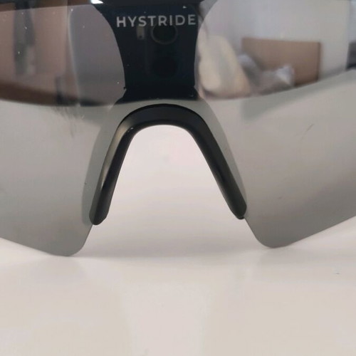 Hystride sunglasses like new, sports black frame with mirrored lenses