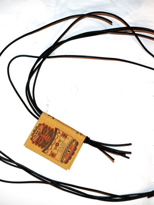 Κορδόνι λαιμού 2,2mm για κολιέ γνήσιο δέρμα 75cm καινούργιο