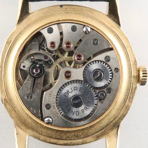 Buren Grand Prix watch used, Swiss complication 50s