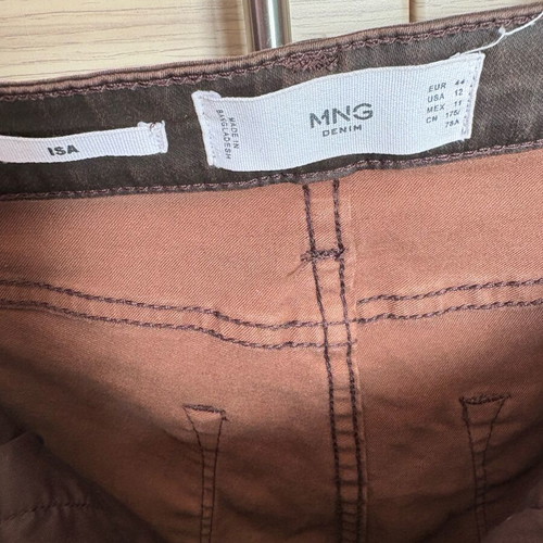Mango fitted brown pants like new, size XXL