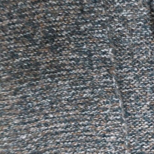 Knitted sleeveless sweater cardigan used, large, buttonless, multicolor mohair