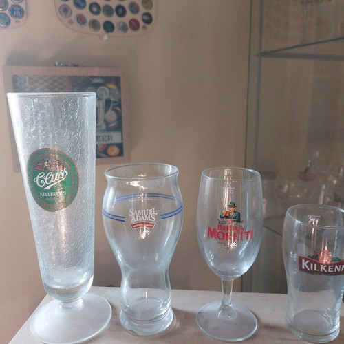 Collectible and rare beer glasses like new