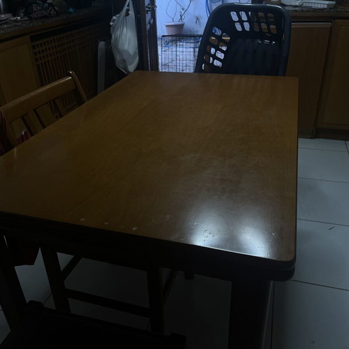 Solid wood kitchen table, extendable