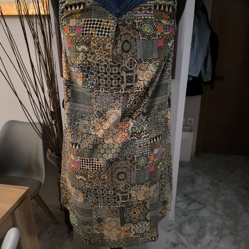 Miss Sixty Denim Patchwork Shirt Dress like new, multicolor
