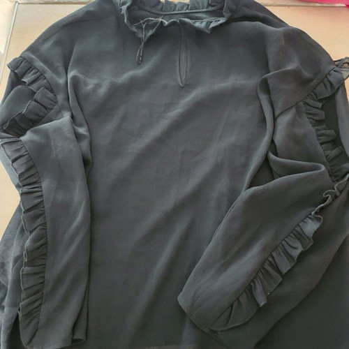 Zara blouse size M, dark cypress, like new