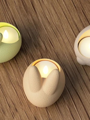 Easter Bunny tealight holder new