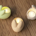 Easter Bunny tealight holder new