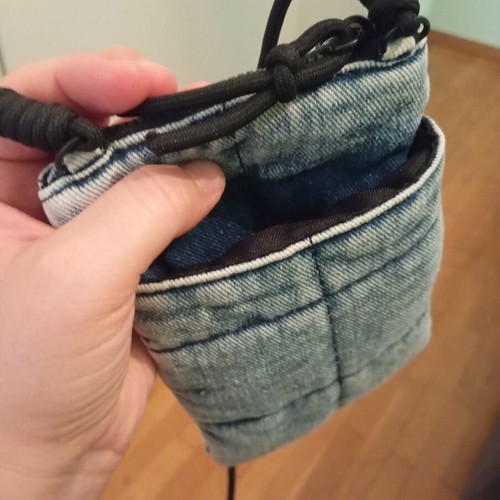 Pull & Bear denim crossbody bag new, fluffy, faded style