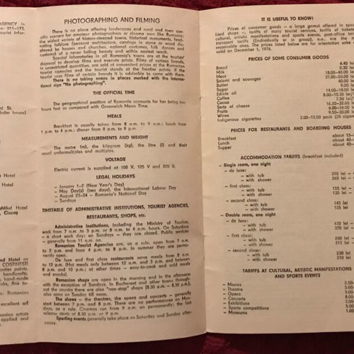 Romania vintage travel brochure like new, 28 pages