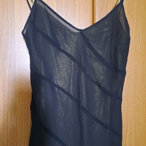 Veloudakis double dress used, black and gold, size XS