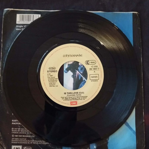 Whitesnake Is This Love 7'' single used, rock