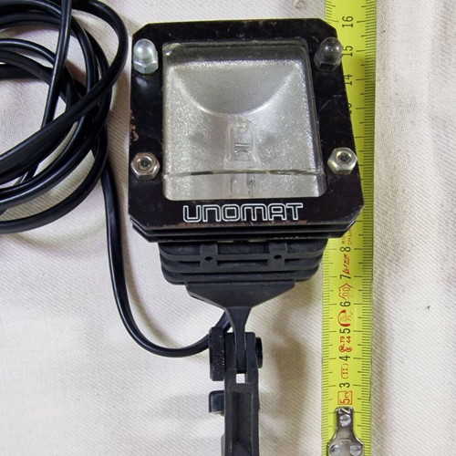 Unomat LX803DC halogen video camera light, vintage