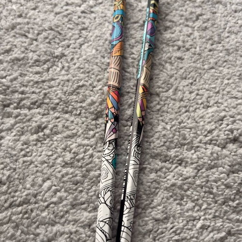 2B pencils new, colorful designs, set of 2