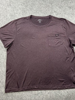 Dickies men's 3XL T-shirt with pocket, burgundy