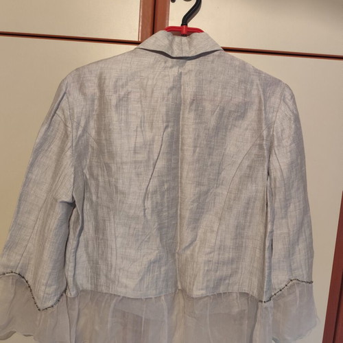 Arte Maxima by Makis Tselios women's silk 3-piece set used, size 48, gray