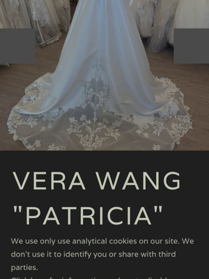 Vera Wang Wedding Dress like new, worn once, white, size L