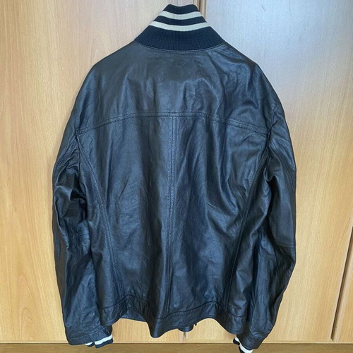 Emporio Armani leather jacket like new, size XL, black