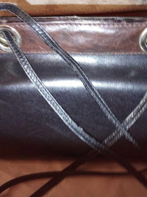 Condor shoulder bag leather vintage like new, black and brown