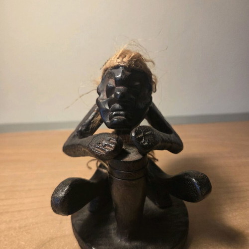 Tiki figure vintage primitive wooden like new