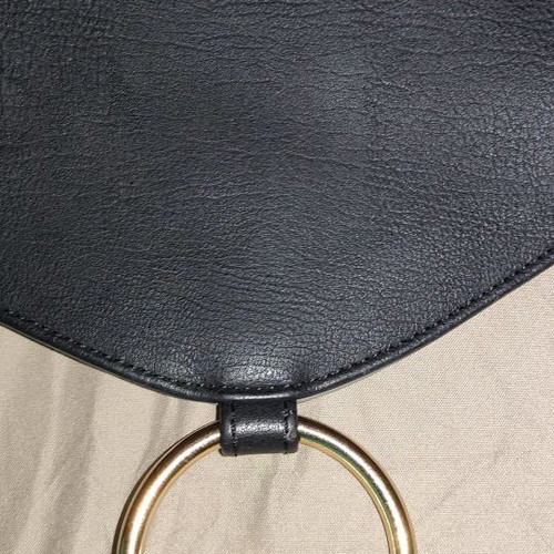 Le Pandorine women's bag used, black with gold details