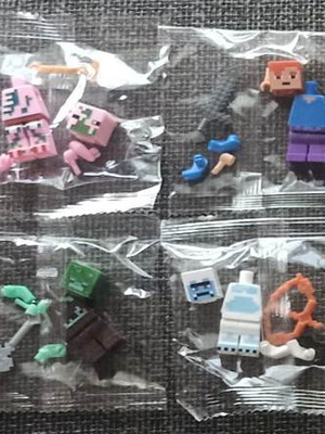 Minecraft World Minifigures καινούργιο πακέτο 1 με 4 φιγούρες