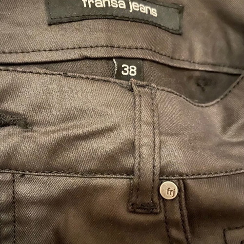 Fransa jeans skirt new, black, shiny, size M