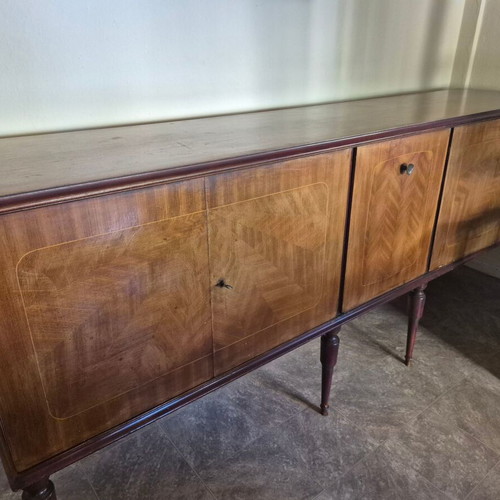 Walnut buffet sideboard vintage 1950s