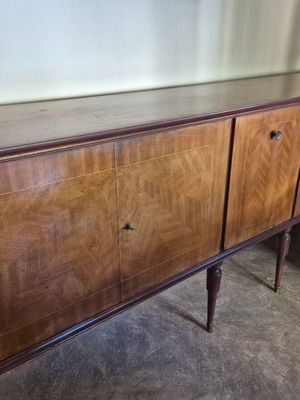 Walnut buffet sideboard vintage 1950s